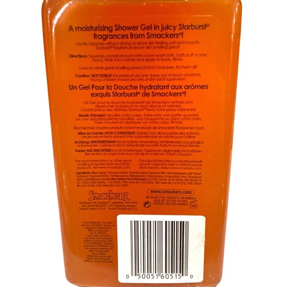 2006 Vintage BONNE BELL Smackers STARBURST SHOWER GEL Original Fruits ORANGE 9oz - Picture 2 of 4